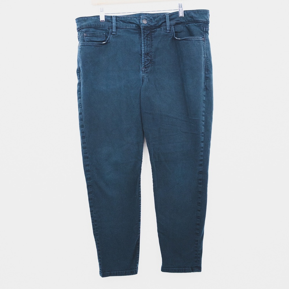 NYDJ Alina Convertible Jeans Women 16W Dark Wash Denim High Rise Stretch Pants